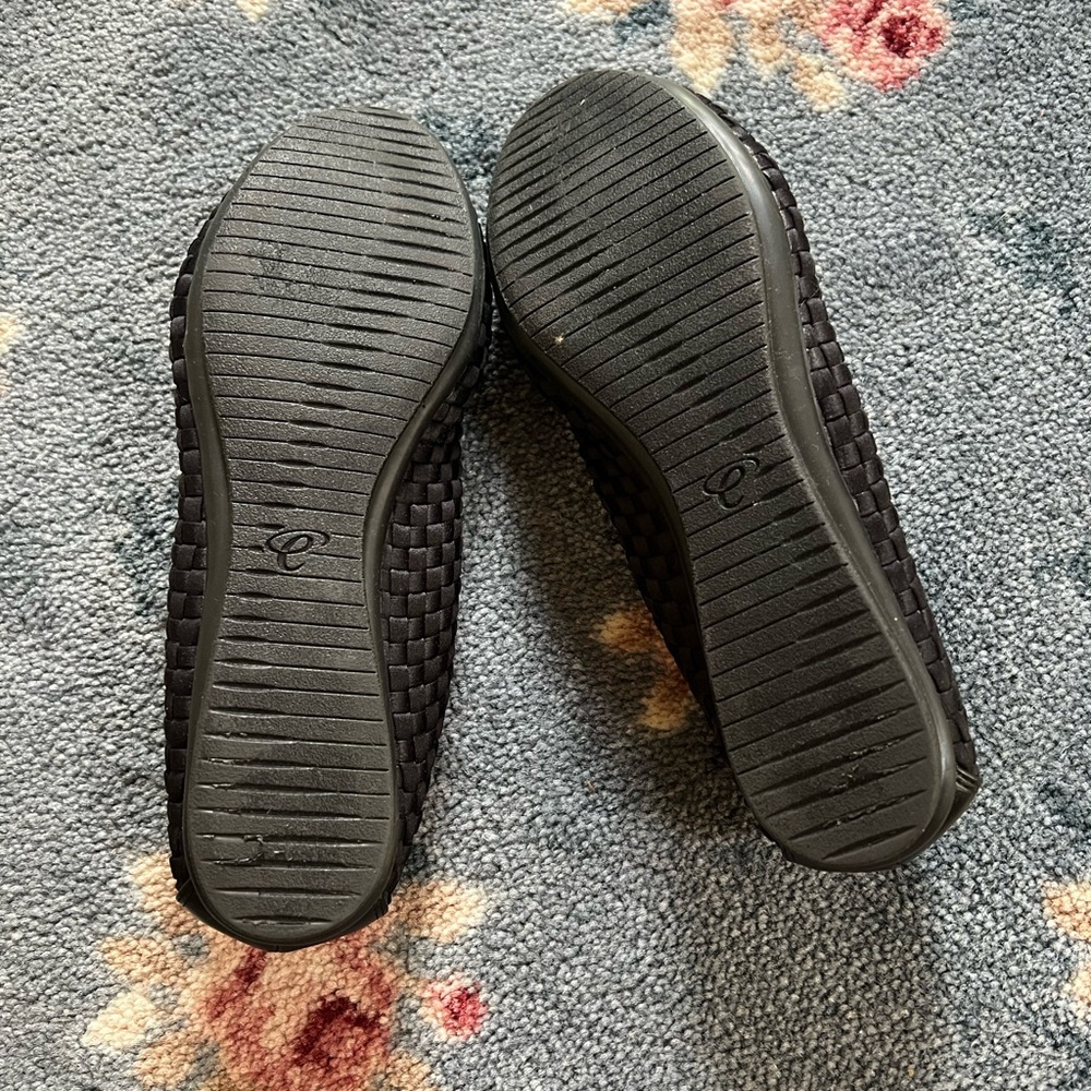 Easy Spirit Black Woven Flats - Picture 2 of 5
